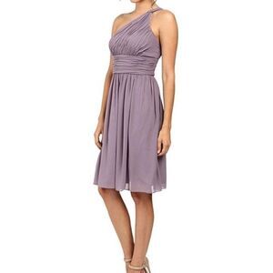 Donna Morgan Rhea One Shoulder Formal Dress Gray Ridge